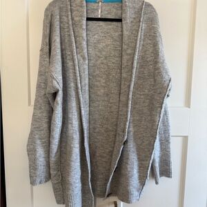 Free People Soft Gray Cardigan